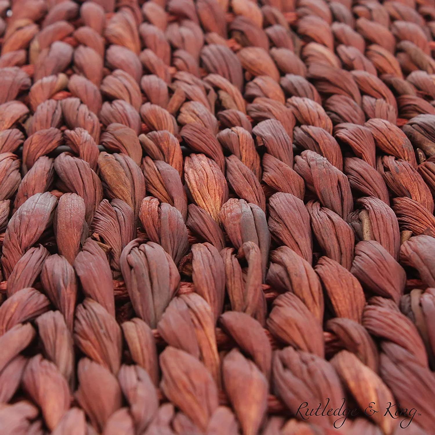 U-SHARE Seagrass Rolling File Cabinet - Home Filing Cabinet - Hanging File Organizer - Home and Office Wicker File Cabinet - Water Hyacinth Storage Basket for File Storage (Russet Brown)