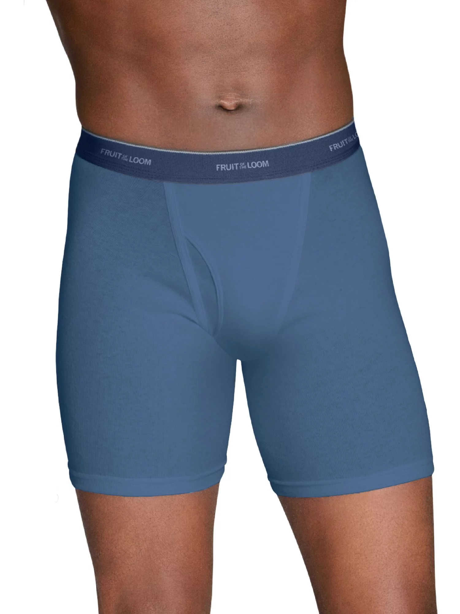Fruit of the Loom Men's Assorted Blues Boxer Briefs, 5 Pack