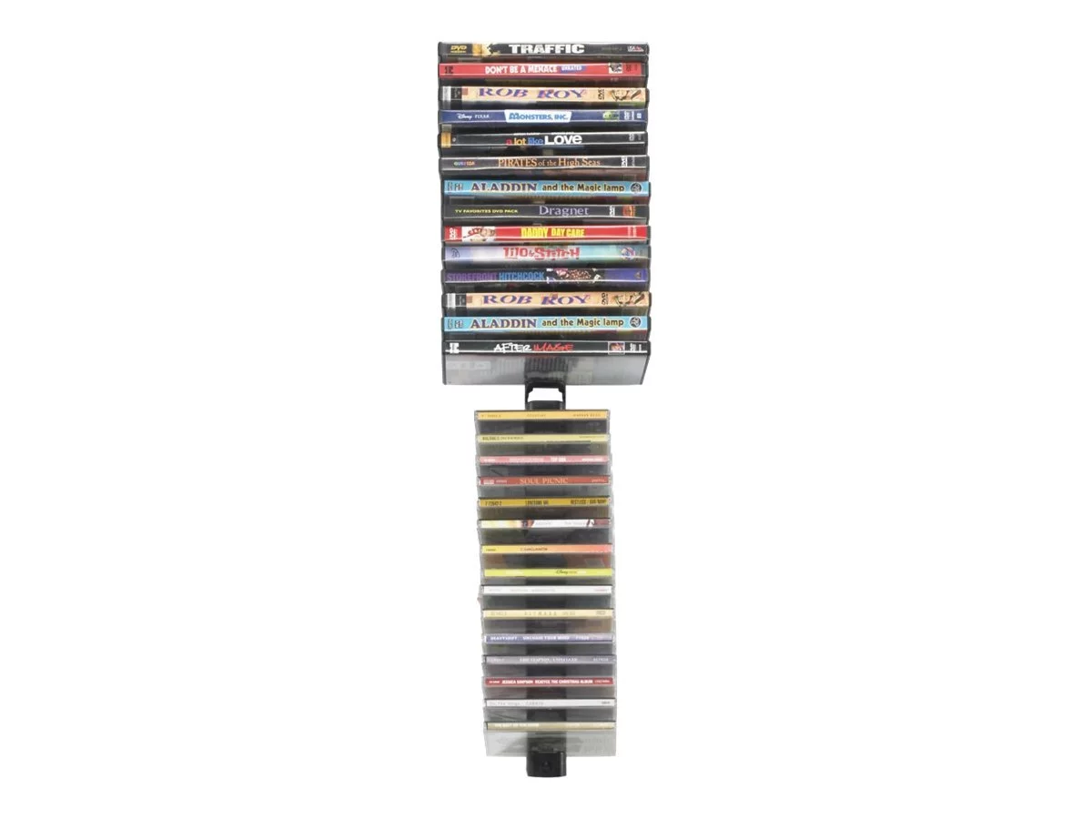 Atlantic Media Stix - Media storage rack - capacity: 64 CD/DVD - black