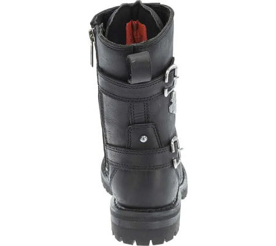 Women's Harley-Davidson Balsa Boot Black Full Grain Leather 6 M