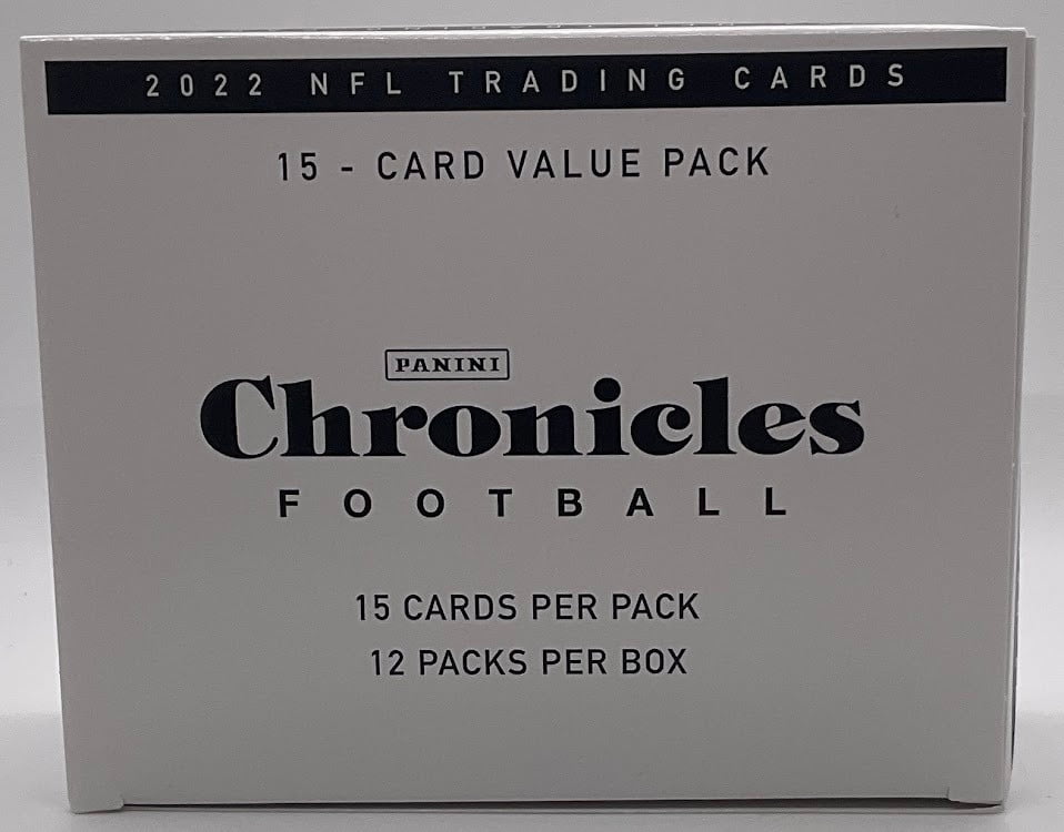 NFL Panini 2022 Chronicles Football Trading Card VALUE Box (12 Packs)