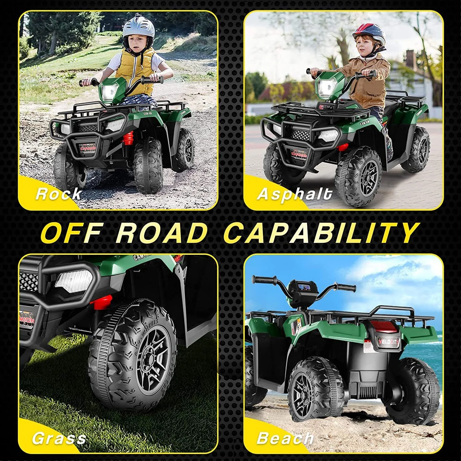 Premium 24V/12V Kids Electric Jeep Truck with Remote Control and 3 Speeds - 400W Power!