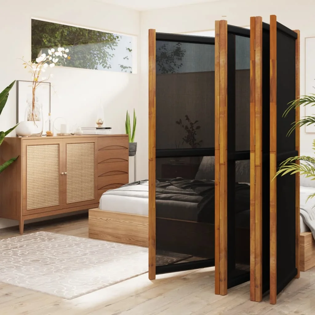 Andoer parcel,Room Divider Dividers Wall Divider Wall Divider Panels 6-panel Vidaxl And Indoor/ Screen Wood And Indoor/ Screen - 165.4