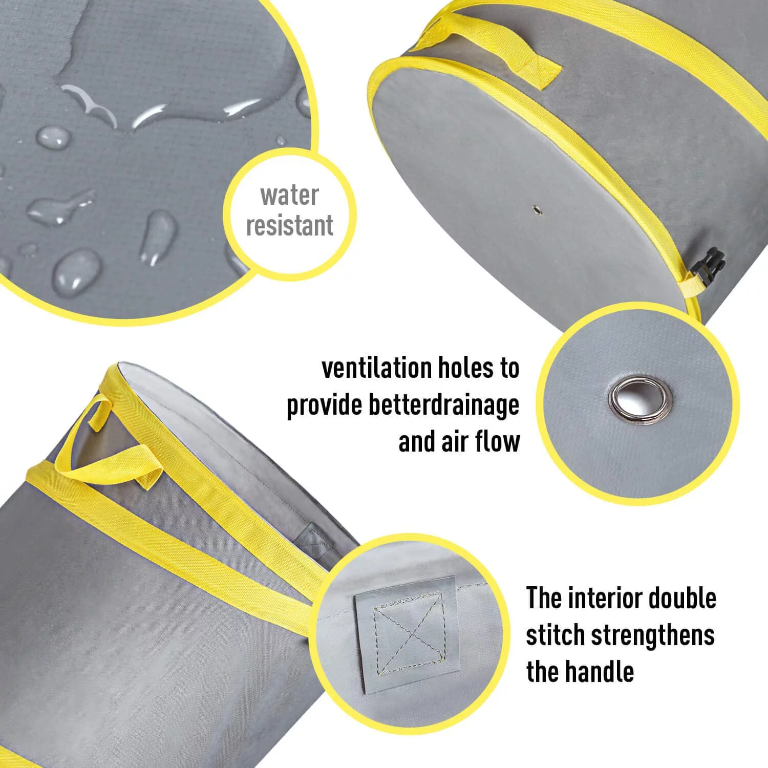 Jardineer 30 Gallon Collapsible Garden Bag/Trash Can - Reusable Leaf Bag - Pop Up Yard Waste Bag Container/Leaf Bin