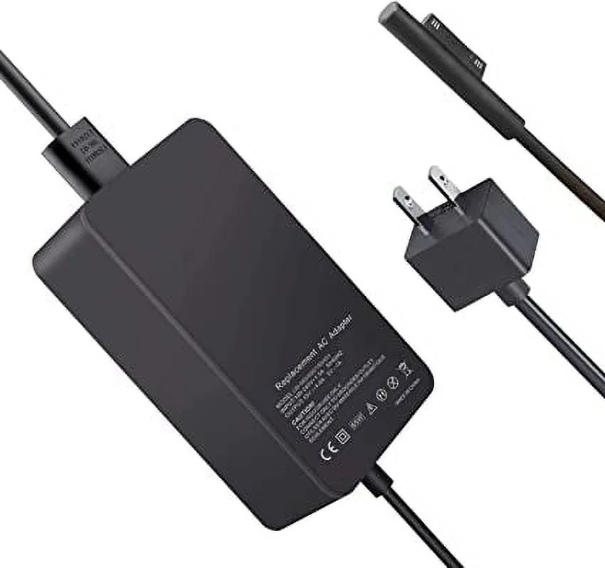 UpBright 15V 4A 65W (Suitable for 44W/36W/24W) AC/DC Adapter Compatible with Microsoft Surface Book 2 Pro 3 4 5 6 Pro3 Pro4 Pro5 Pro6 Go 1706 with USB 2.0 Charging Port Power Supply Battery Charger