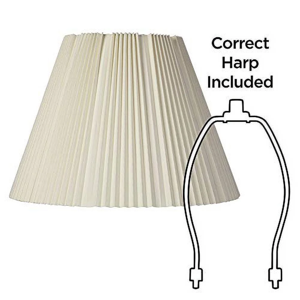 Eggshell Pleated Large Empire Lamp Shade 9