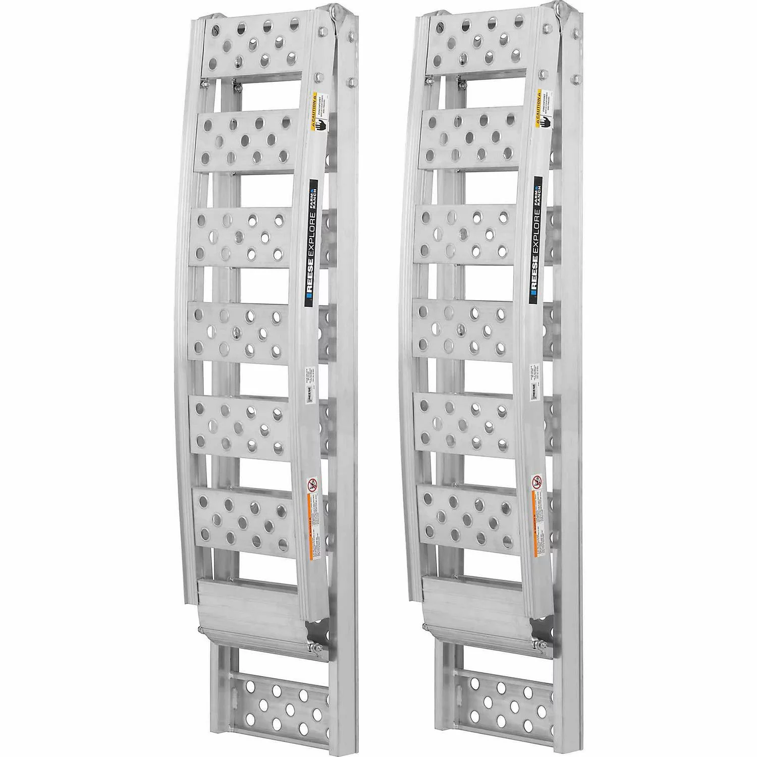 Reese Explore Arched Aluminum Center-Fold Loading Ramp, 12 in. x 90 in. 1500 lb. Capacity (2 pk.)