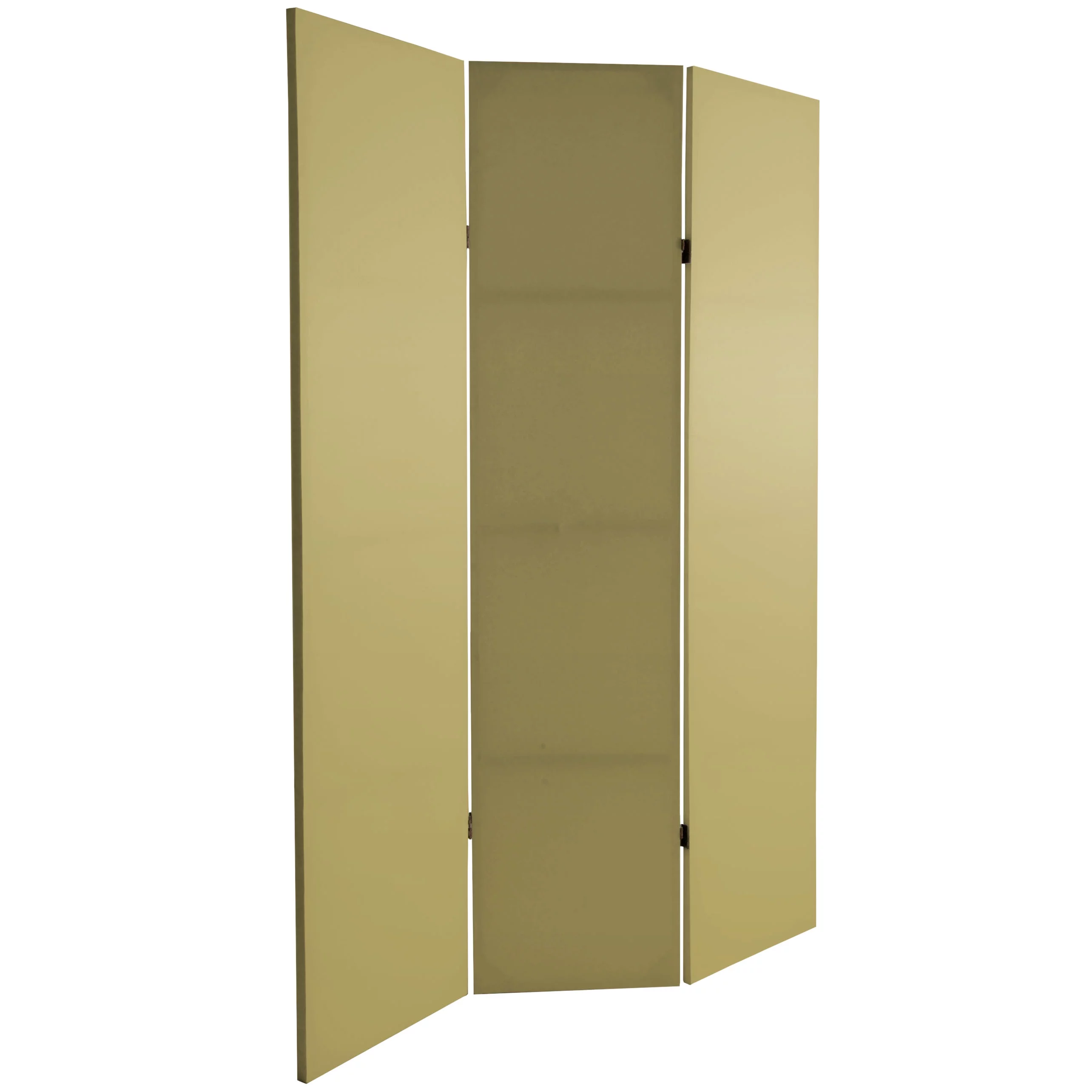 Oriental Furniture 6 ft. Tall Double Sided Khaki Canvas Room Divider