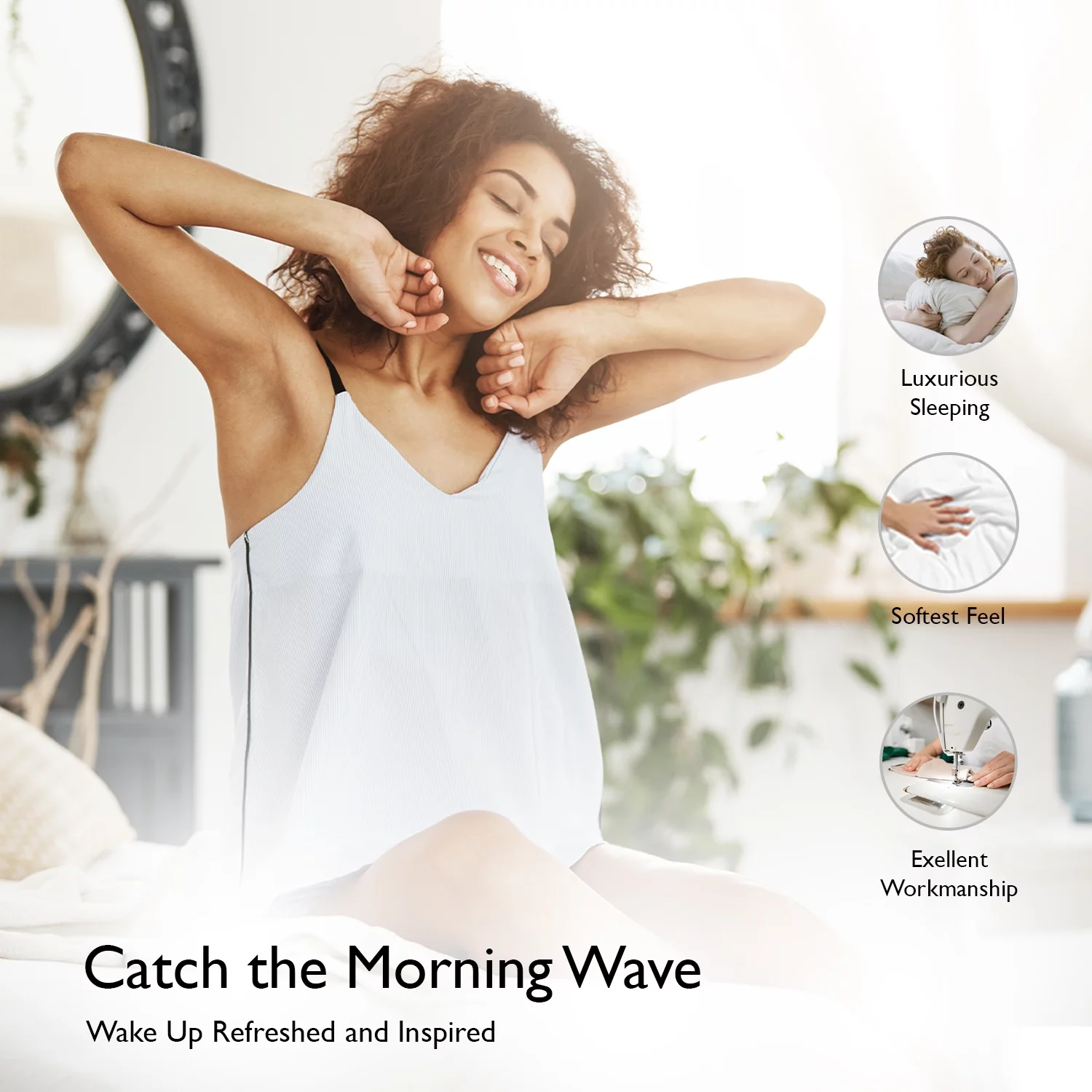 LINENWALAS 100% Austrian Eucalyptus Fitted Sheet Pack of 2, Tencel Fitted Bed Sheet, Lyocell Deep Pocket Cooling Bedding (Twin-2 Pack, White)