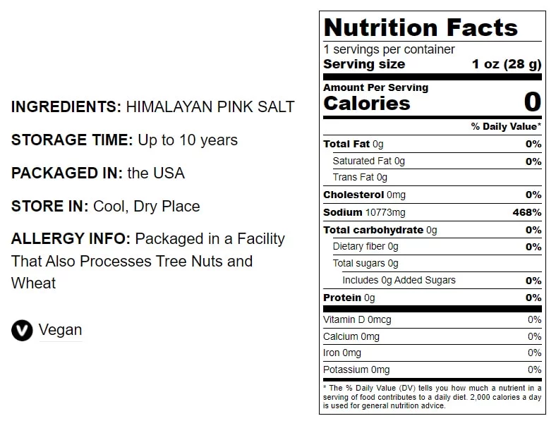 Himalayan Pink Salt – Super Fine, 5 Pounds — Raw, Vegan, Kosher — by Food to Live
