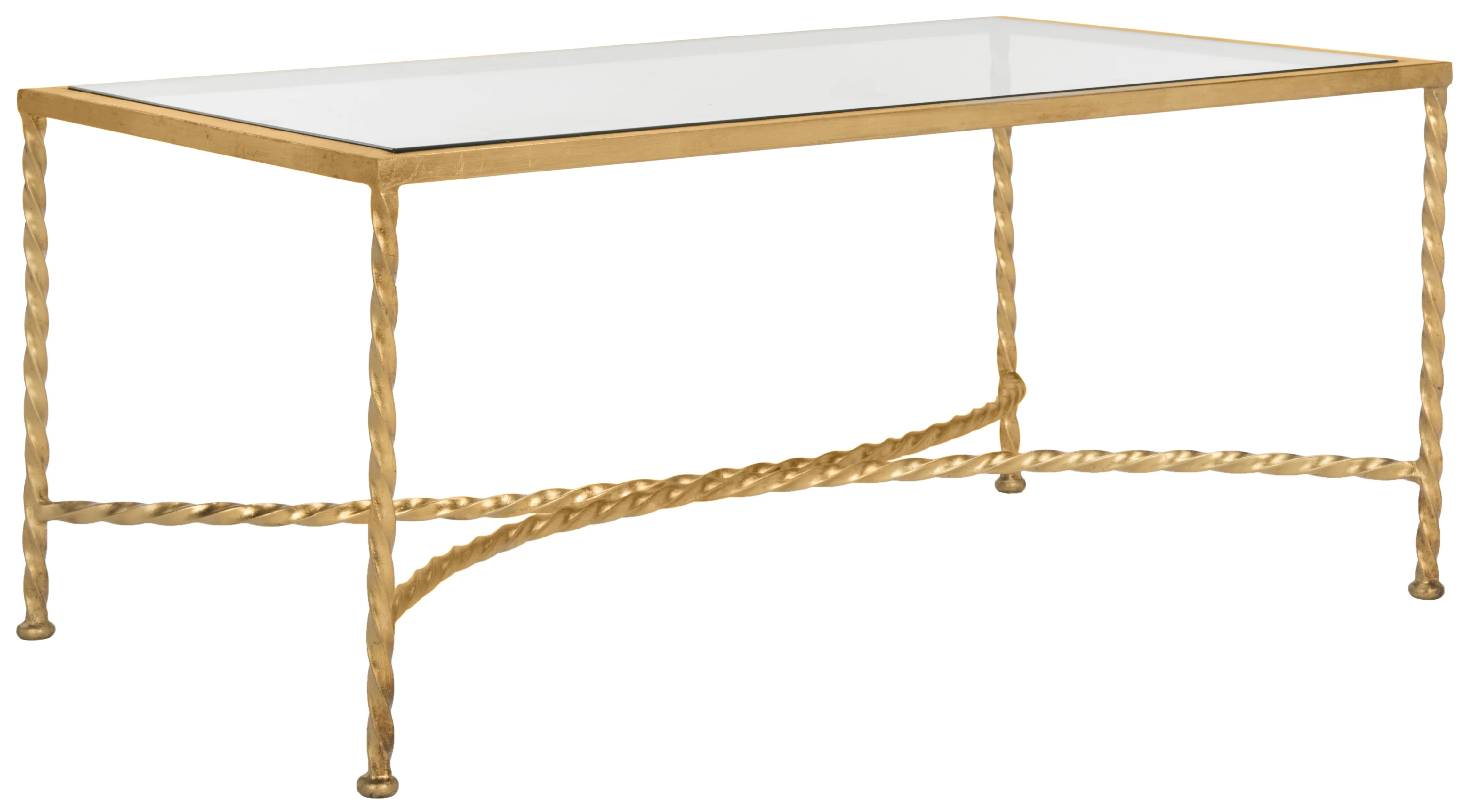 SAFAVIEH Couture Matilda Glam Metal Coffee Table, Gold