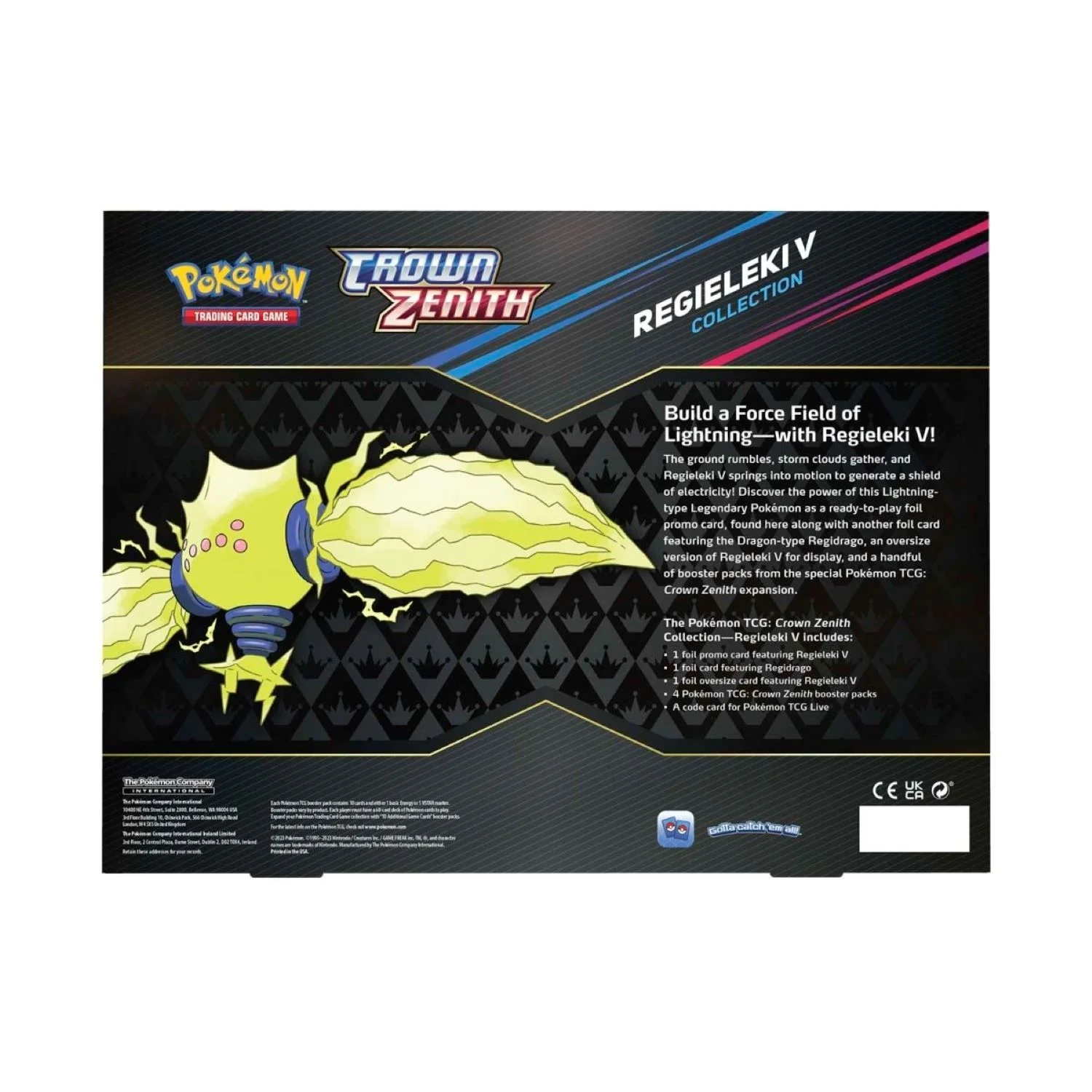 The Pokemon Co. V544293A TCG Crown Zenith Collection - Regieleki V