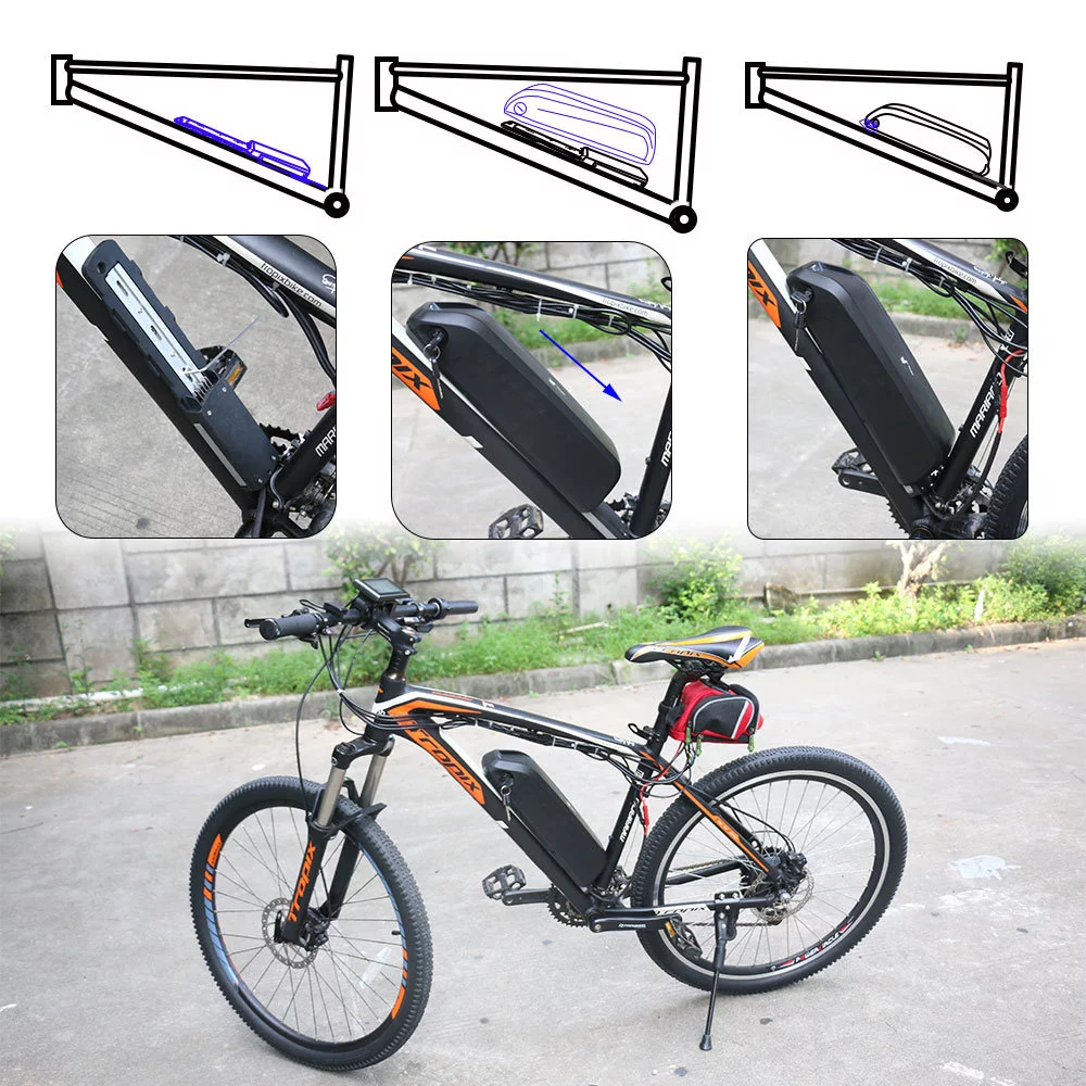 36V /48V Battery Lithium ion Electric Bike Battery with Charger, BMS Protection, Safe Lock for Electric Bicycle/Mountain Bike Motor - 36V14.5AH