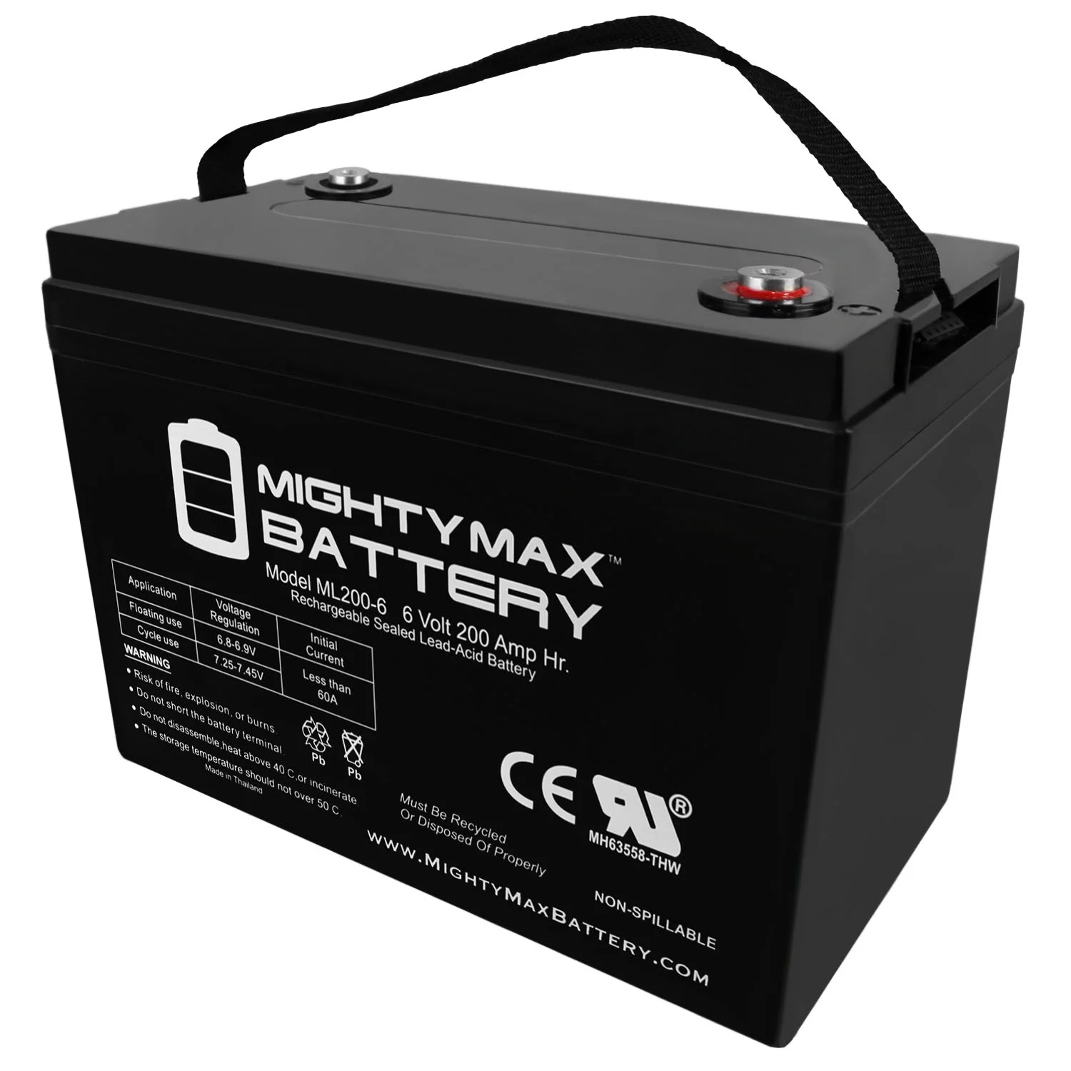 6V 200AH SLA Battery Replaces Champion M83CHP06V27 Golf Cart RV Boat