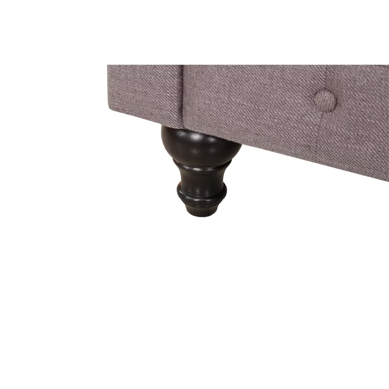 Home Square 2 Piece Set with Living Room Loveseat and Chair in Gray