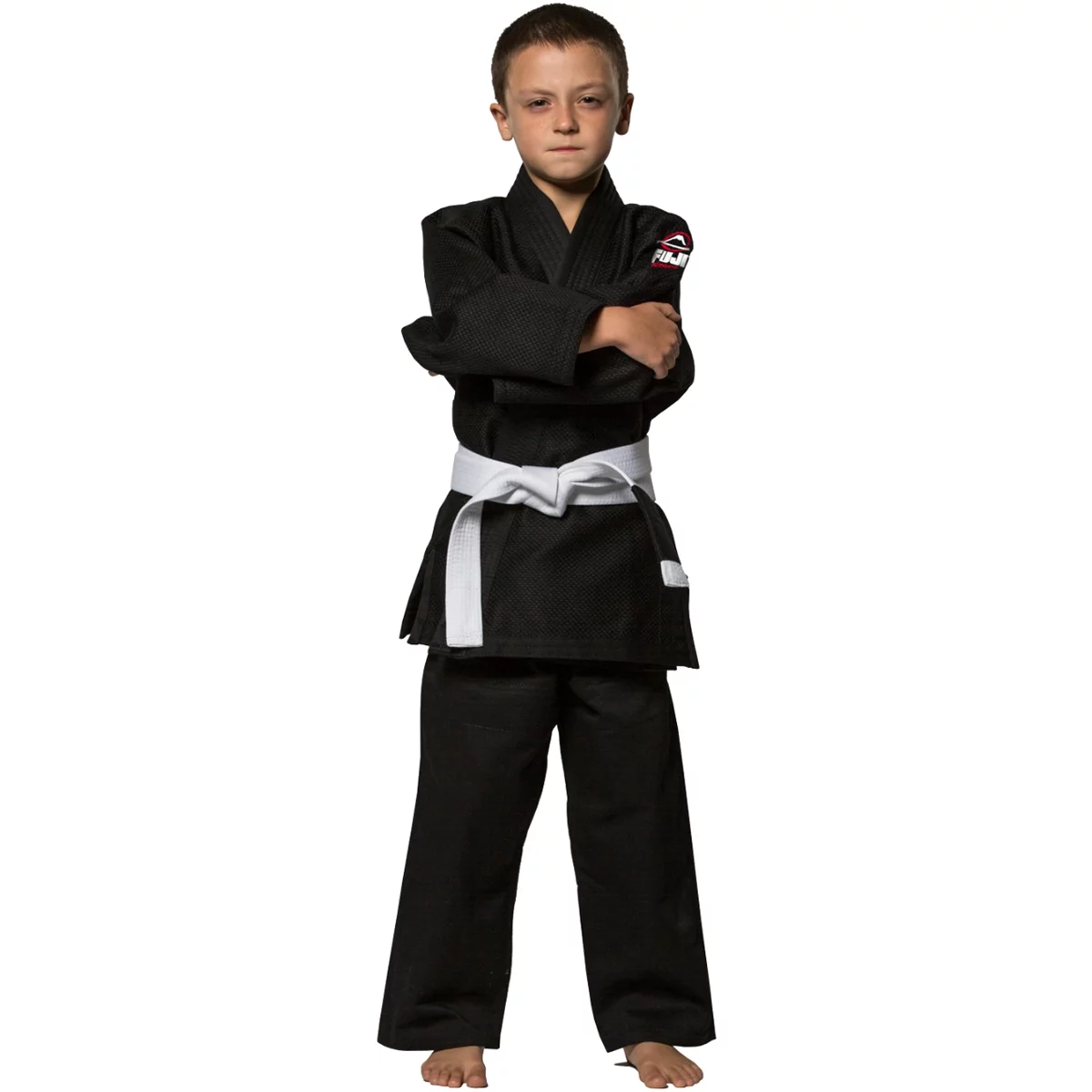 Fuji All Around BJJ Kids Black Gi (Single Weave)