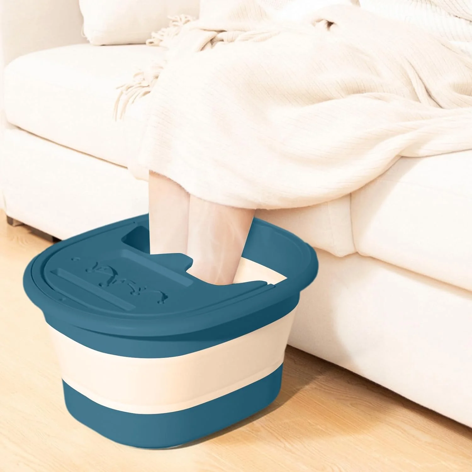 Foot Bucket for Soaking Feet,Portable Soak Tub with Massage Acupoint - Foot Bath Soak Tub with Heat Preservation to Relieve Discomfort