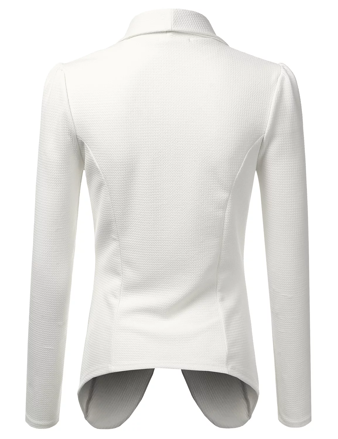 Doublju Women's Long Sleeve Draped Wide Shawl Lapel Blazer with Plus Size