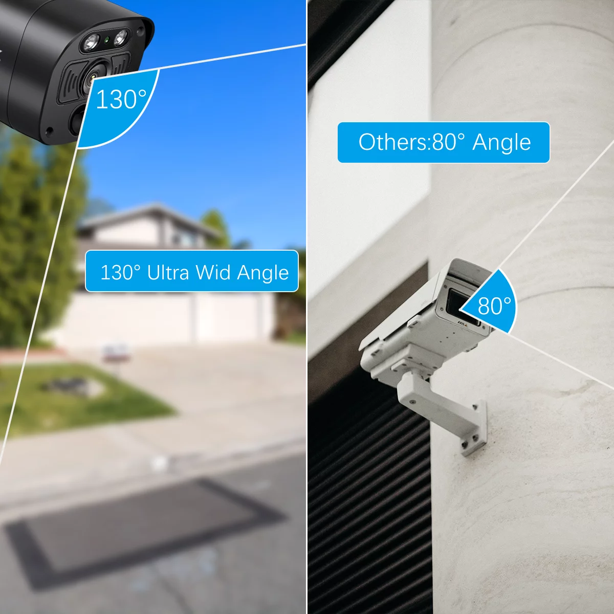 OOSSXX 4K PoE Security Camera System,8 Black CCTV Cameras with 2-Way Audio