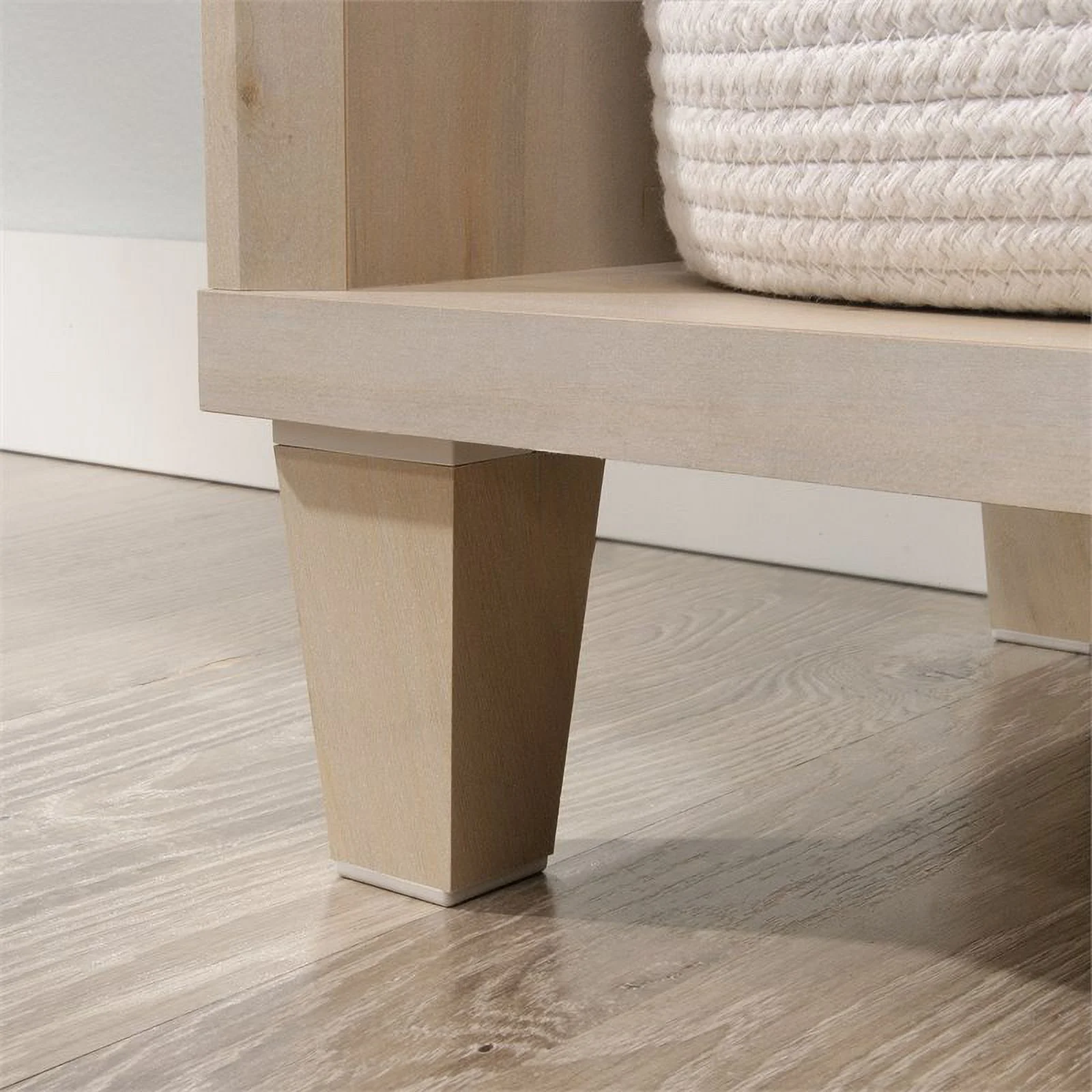 Pemberly Row Mid-Century Engineered Wood Bookcase in Pacific Maple