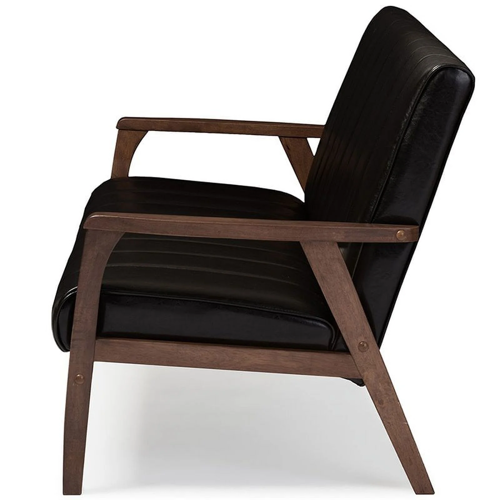 Home Square 2 Piece Living Room Set with Sofa and Loveseat in Dark Brown