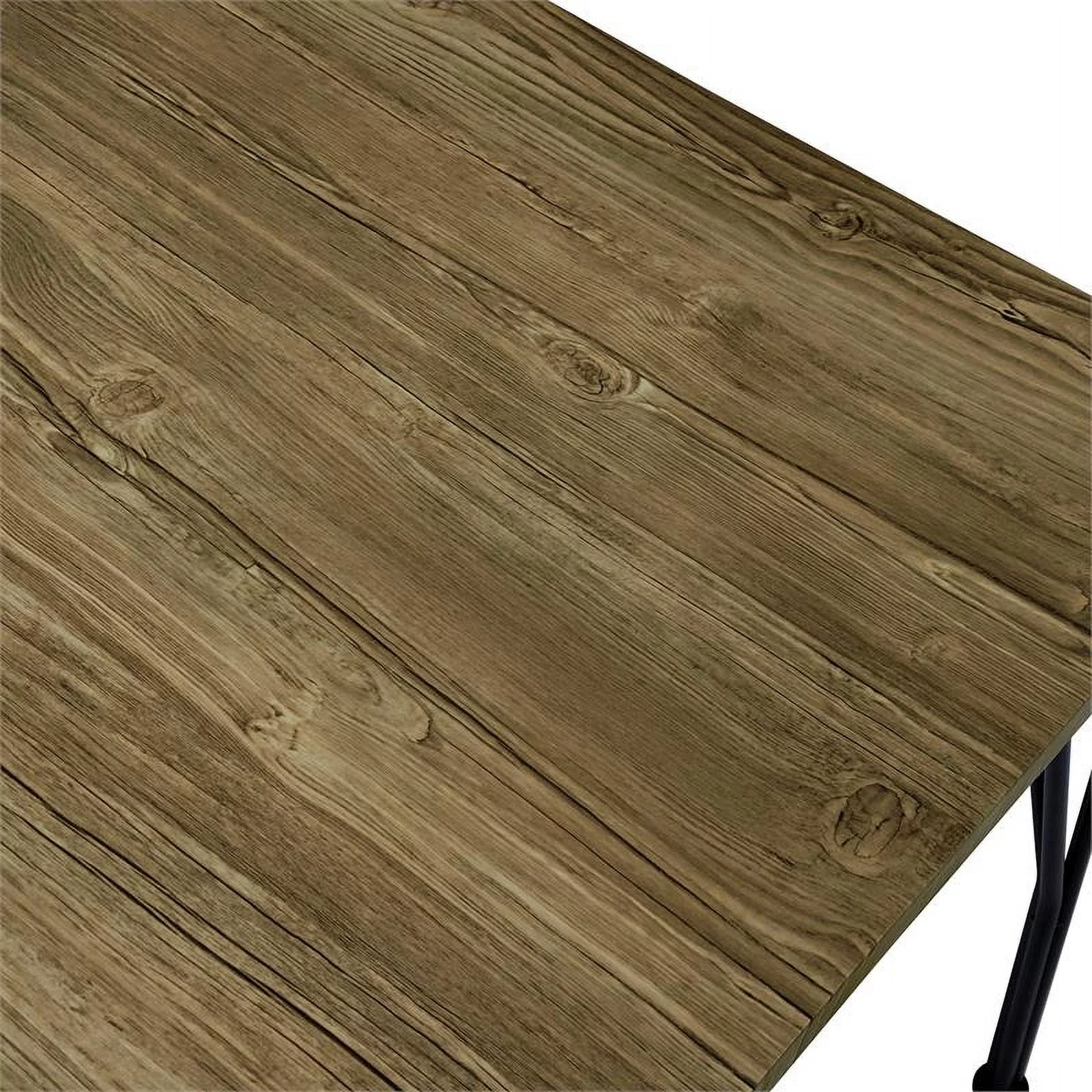 Furniture of America Kelle Transitional Metal 5-Piece Dining Set in Dark Bronze