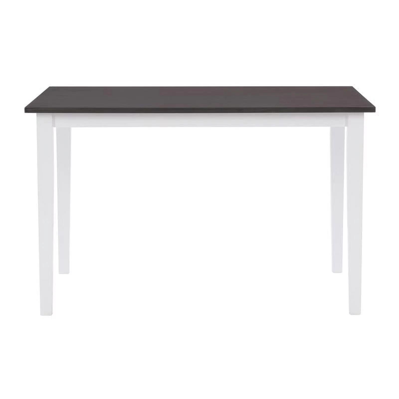 Pemberly Row Modern Two Tone Gray and White Wood Dining Table