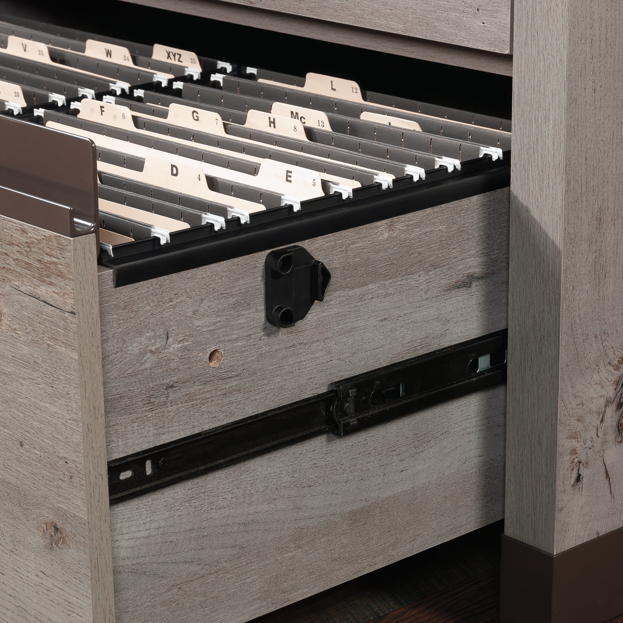 Sauder Manhattan Gate Engineered Wood Lateral File in Mystic Oak