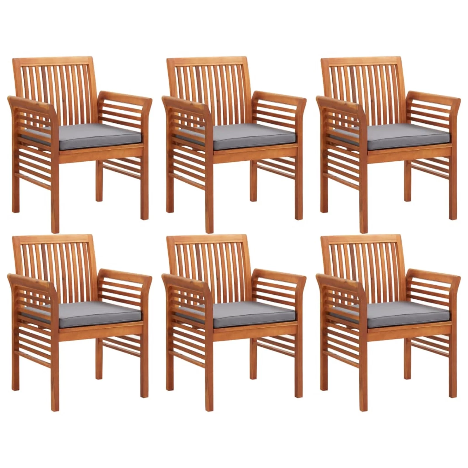 Aibecy 7 Piece Patio Dining Set with Cushions Solid Acacia Wood