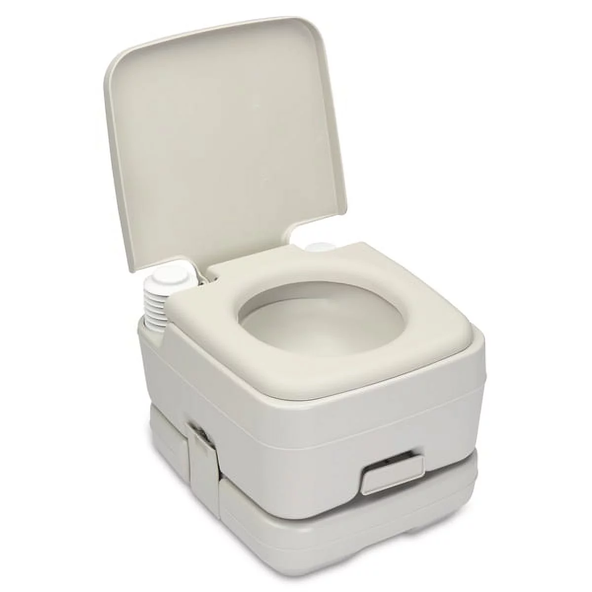 2.6 Gallon Grey Outdoor Toilet HDPE 41*36*30cm T-Flush N001 2.6 Gallon Portable Removable Flush Toilet with Double Outlet