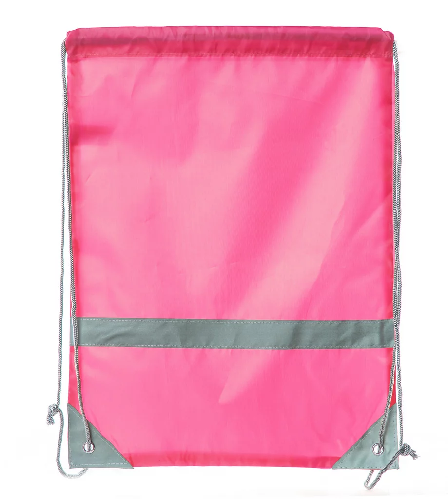 Mato & Hash Reflective Cinch Bag | High Visability | Great For Runners & Events - 20PK Shock Pink CA2525