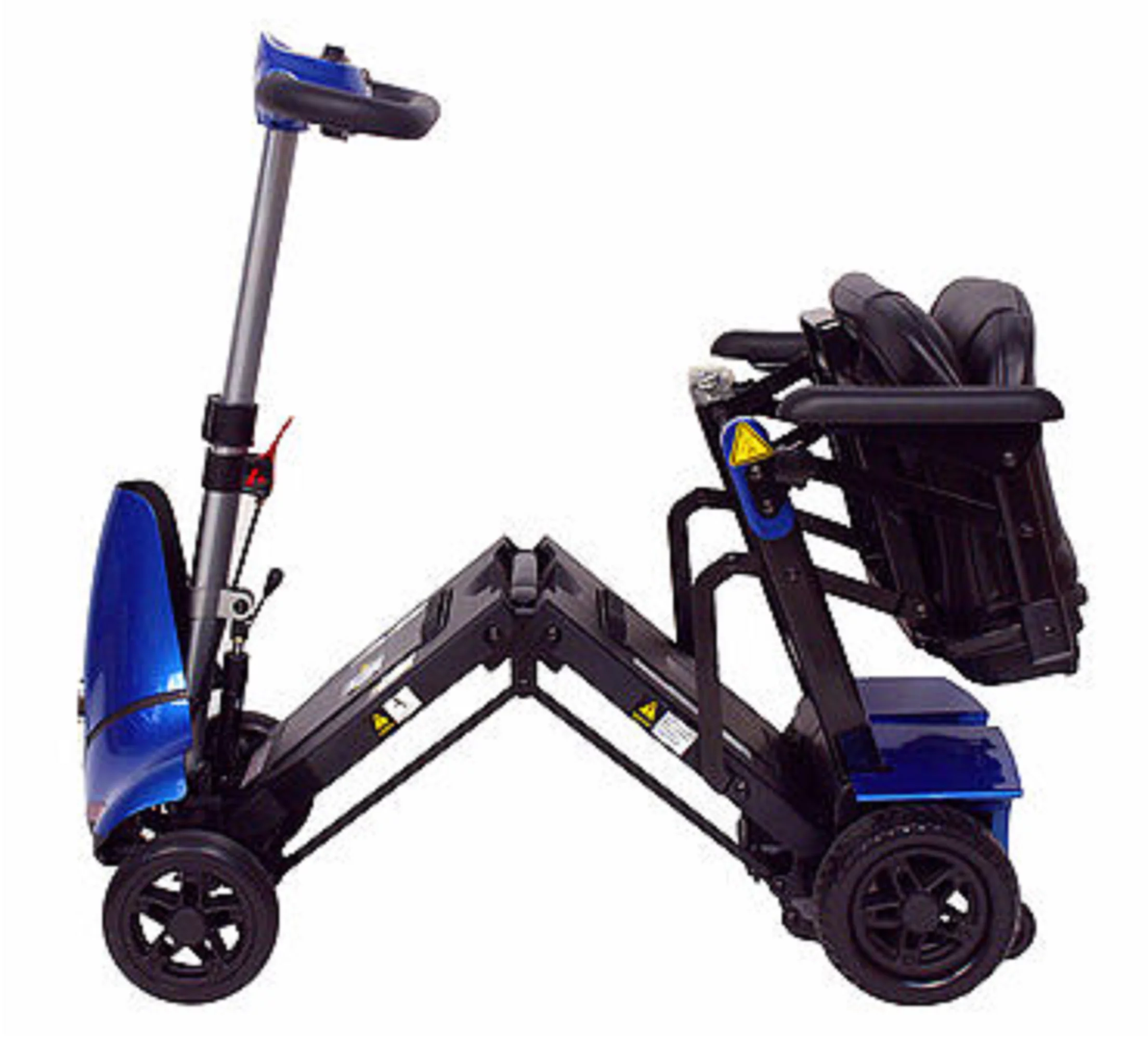 Solax Mobility - Mobie Plus - Folding Travel Scooter - 4-Wheel - Blue