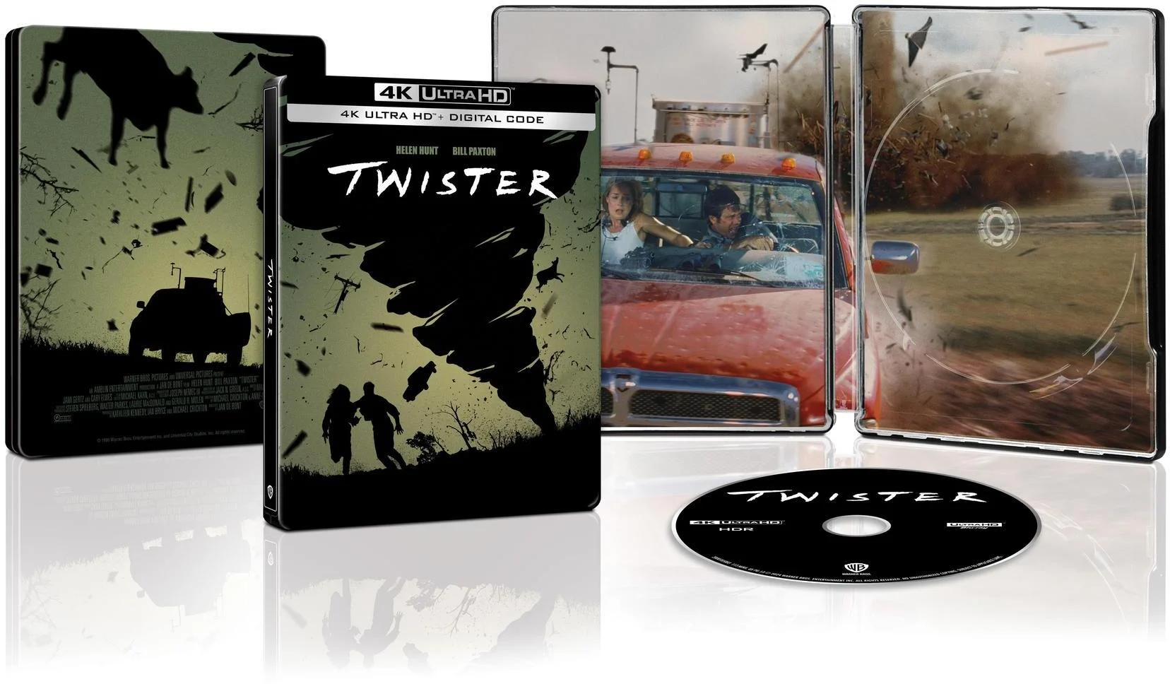 Twister (4K Ultra HD + Digital Copy) (Steelbook) (Walmart Exclusive), Warner Home Video, Action & Adventure