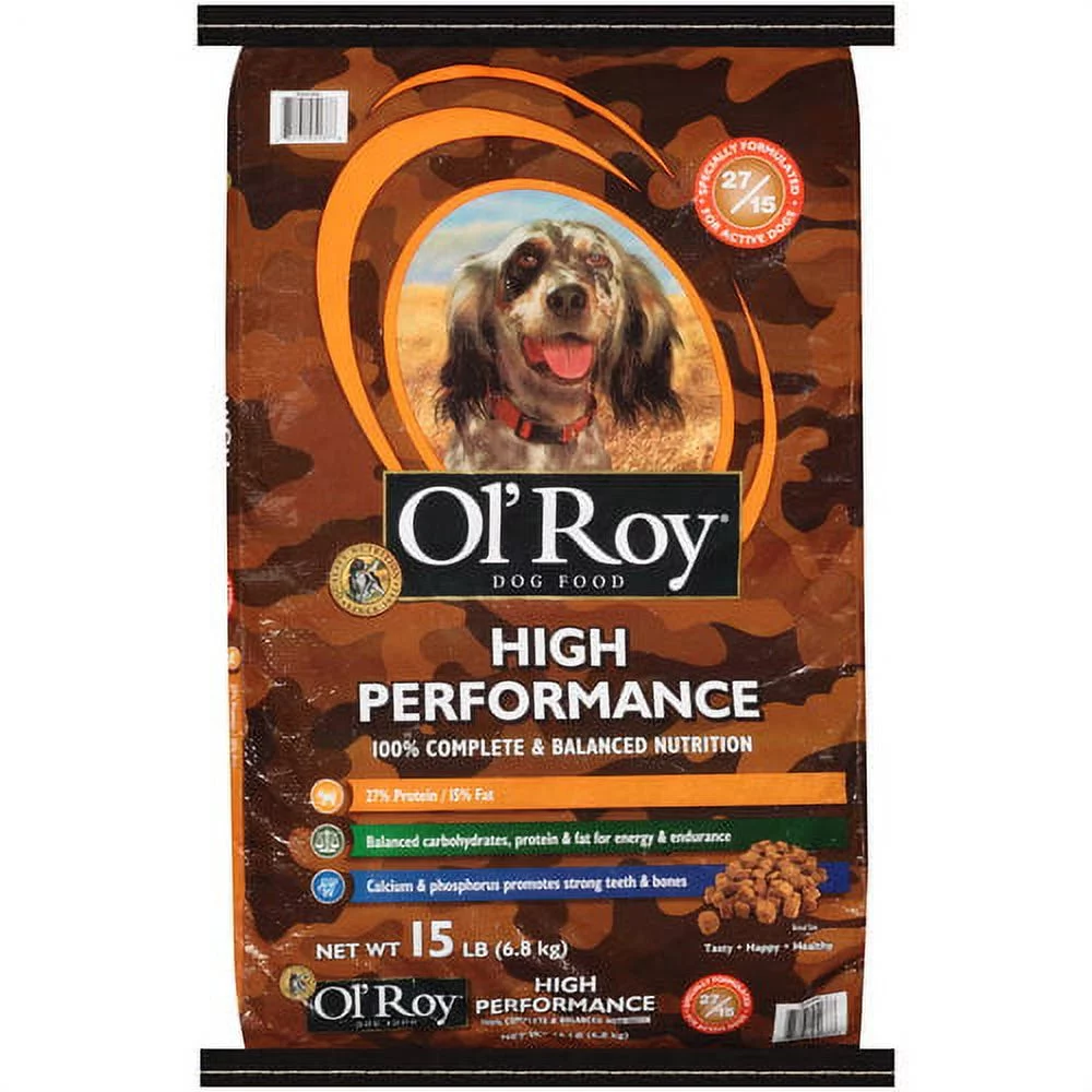 Ol' Roy High Performance Dry Dog Food, 15 lb