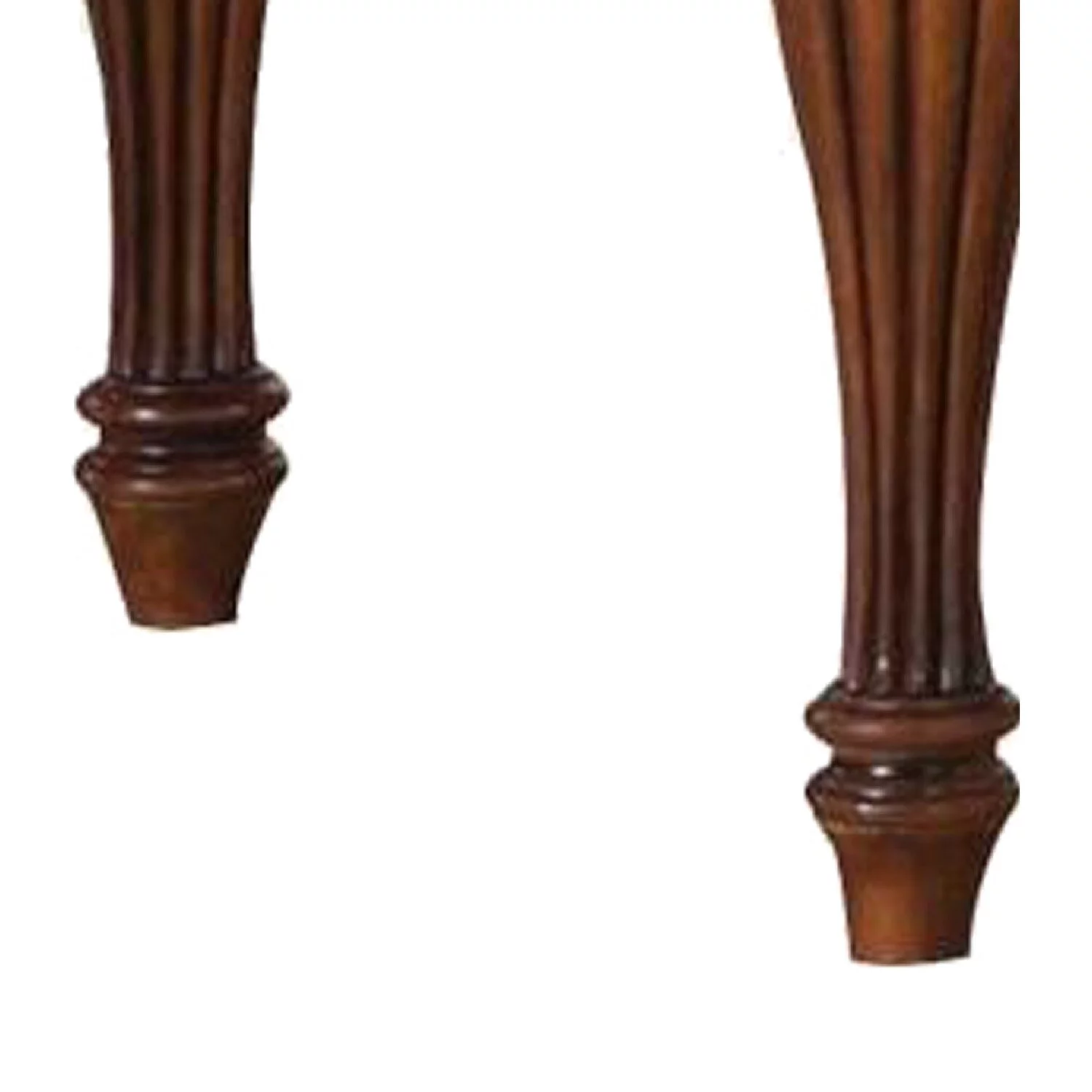 Wooden End Table with Carved Details, Cherry Brown