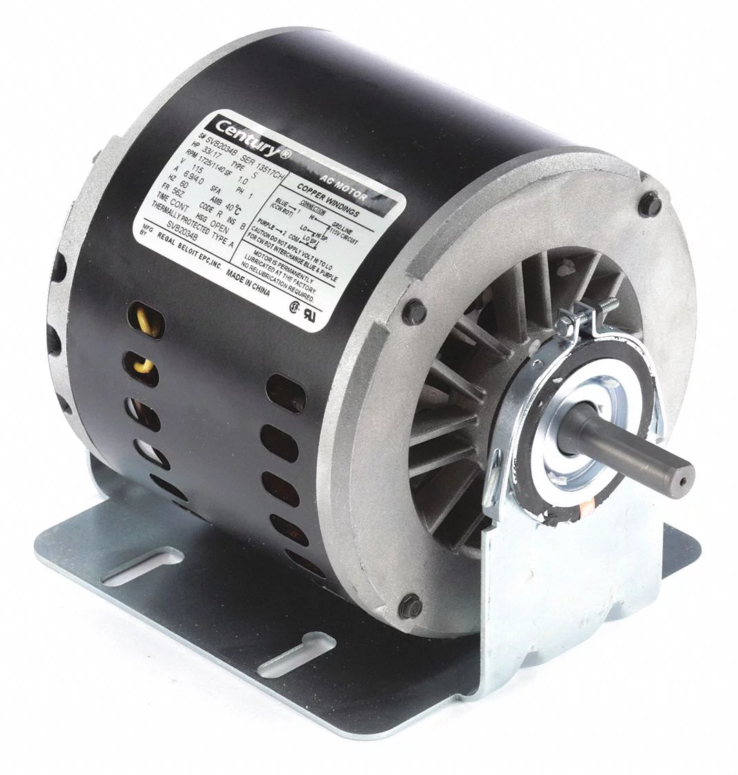 Century Evaporative Cooler Motor,115V,Ball,REV SVB2034BV1