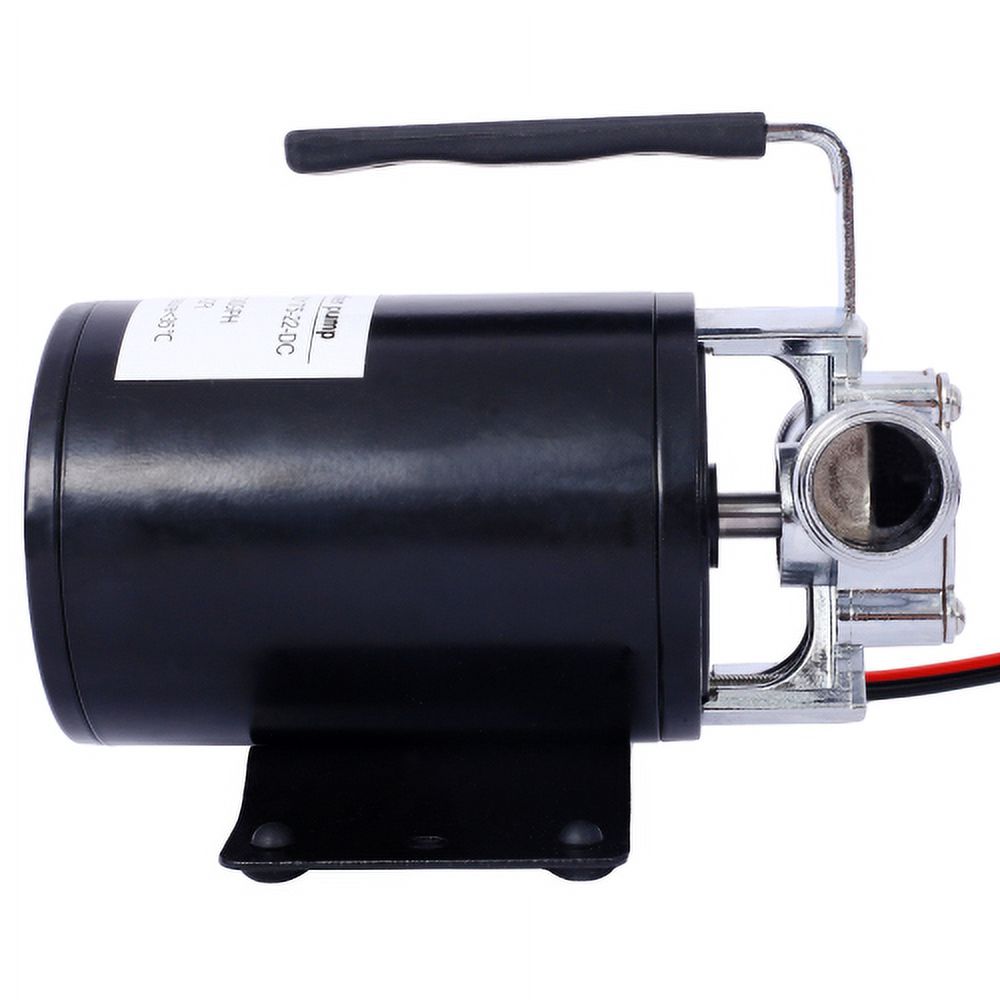 Zateety DC 12-Volt 1/10HP 330GPH Battery Powered Mini Portable Electric Utility Sump Transfer Water Pump with Water Hose Kit Black