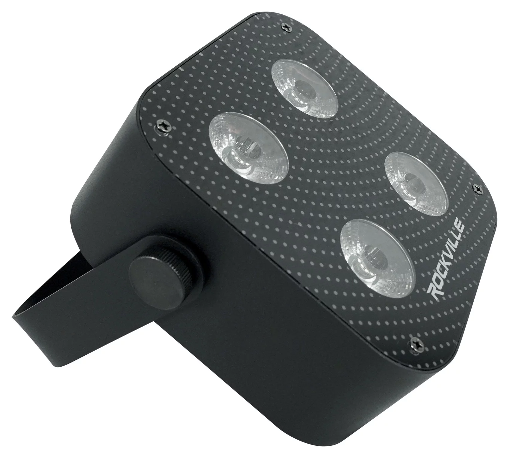 5) Rockville MINI RF4 Black RGBWA+UV DJ/Party LED Wash Lights+DMX Controller+Bag