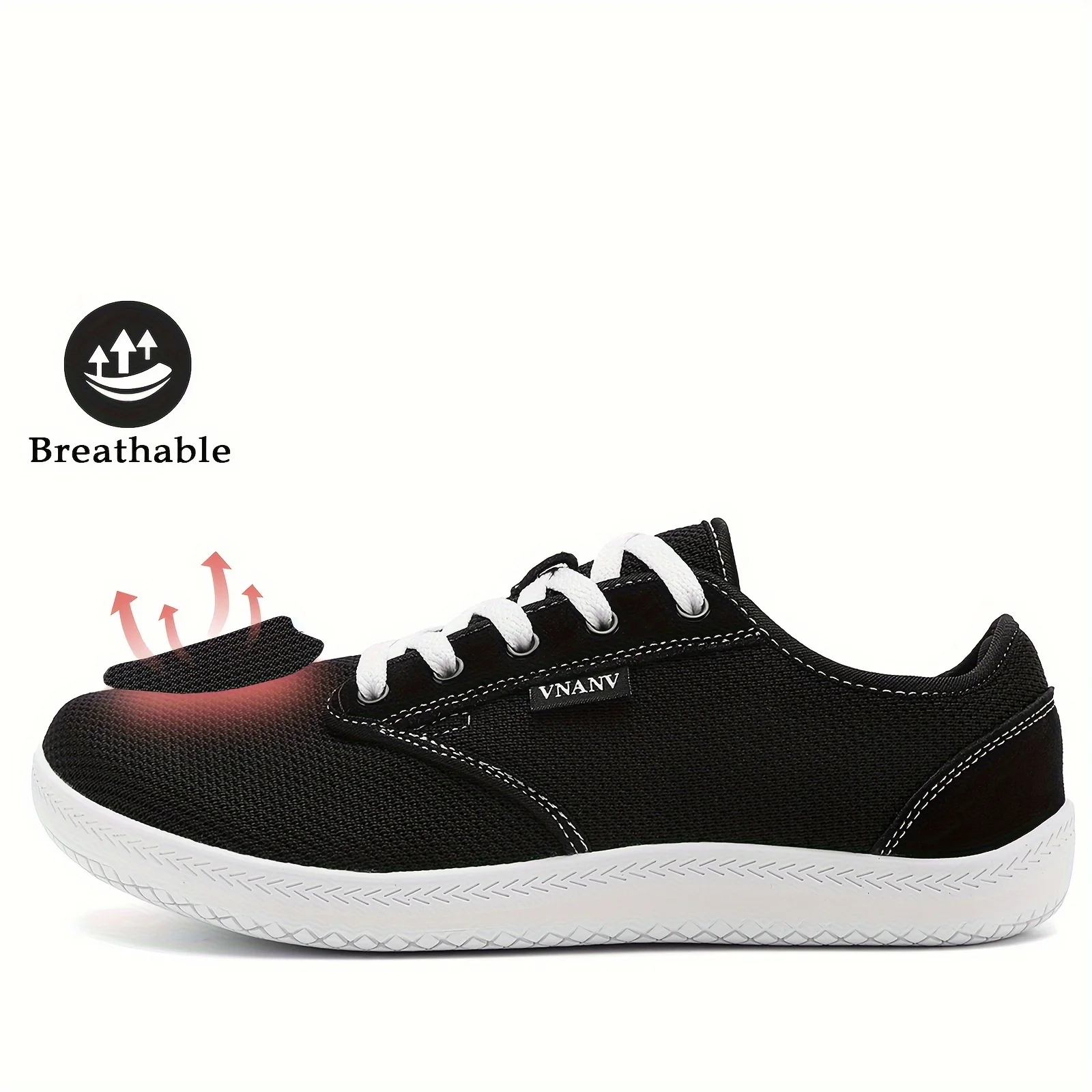 KINODAY Wide Minimalist Barefoot Sneakers | Zero Drop Sole | Optimal Relaxation Lightweight Breathable Mesh Workout Casual Sports Shoes Soft Sole