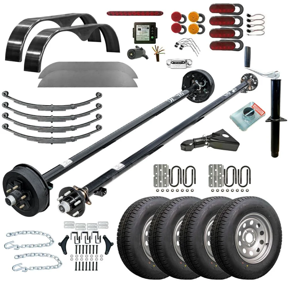 The Trailer Parts Outlet - 12HR - 6' x 12' 2 Horse Tandem Trailer DIY Master Plan Trailer Kit - 22 How-to Steps