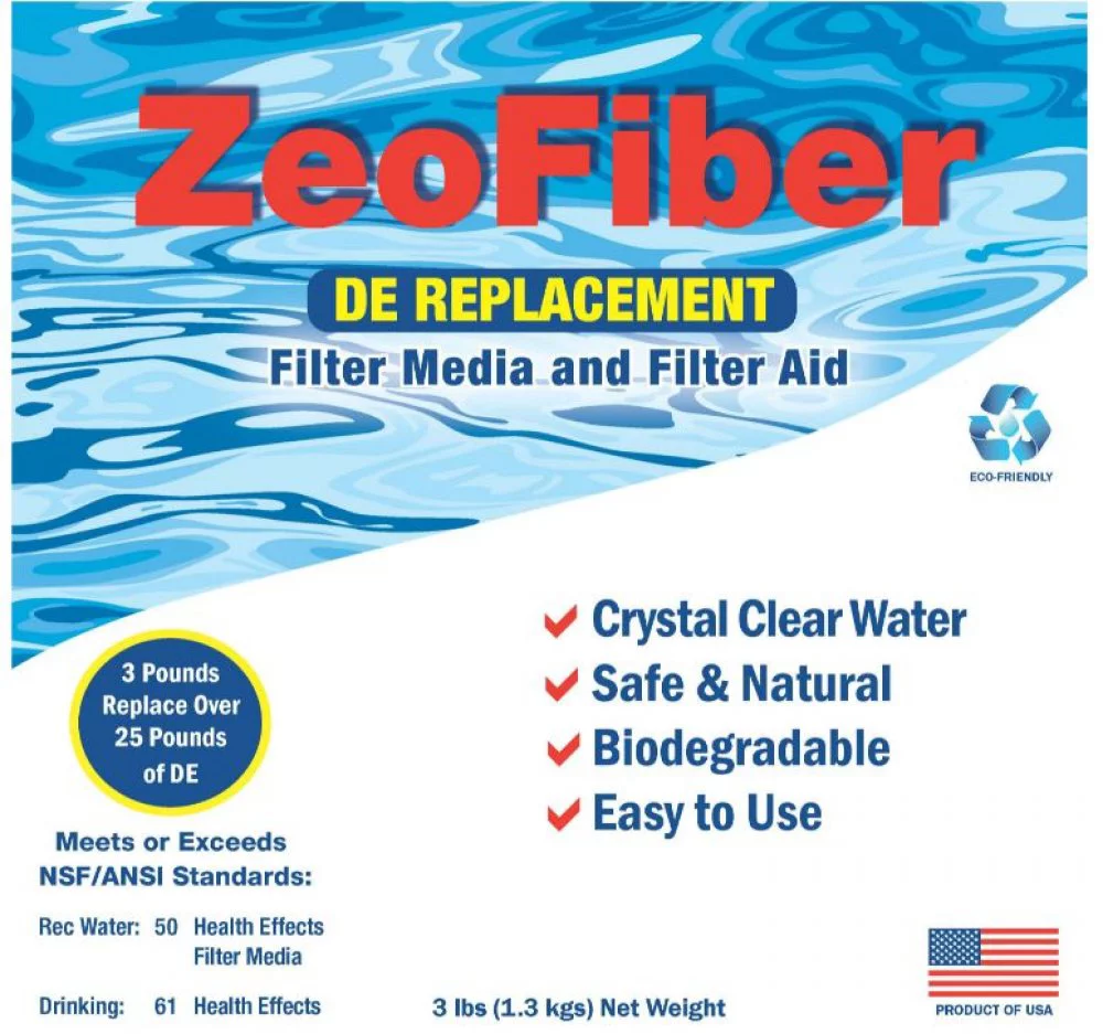 ZeoFiber DE Replacement Pool Filter Media and Aid- 3 lbs. Bag