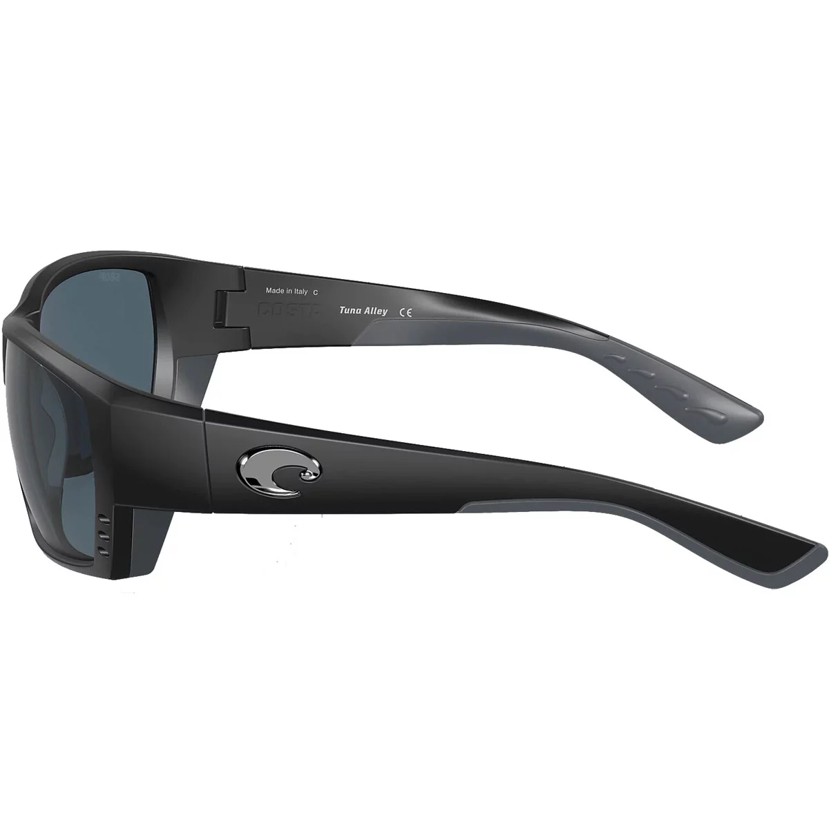 Costa Del Mar Tuna Alley Grey Polarized Polycarbonate Rectangular Men's Sunglasses TA 11 OGP 62