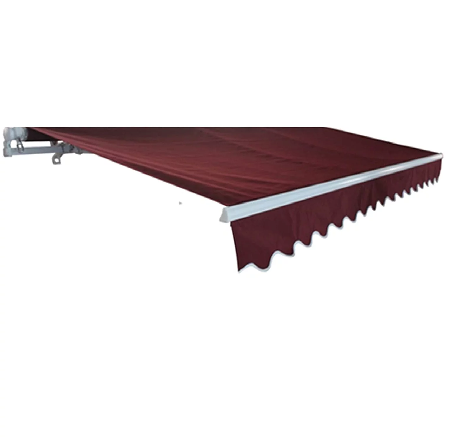 ALEKO 8' x 6.5' Burgundy Motorized Retractable Patio Awning