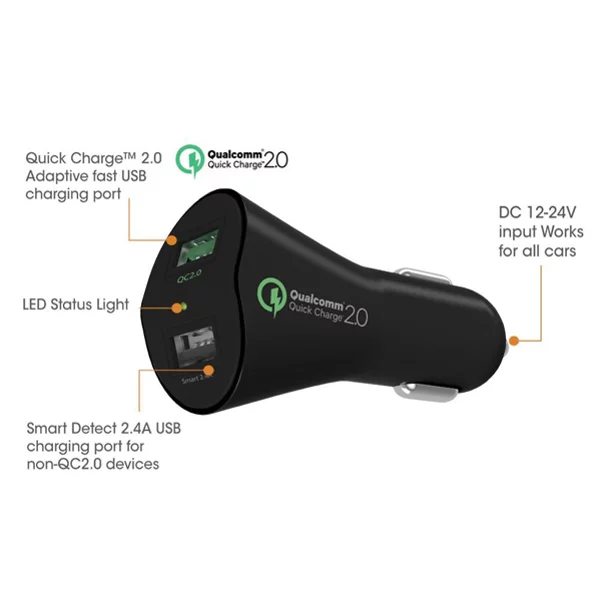 For Motorola Edge Plus (2023) - 30W Fast Car Charger, 2-Port USB 6ft Cable Type-C Quick Charge DC Socket Power Adapter USB-C Cord Compatible With Motorola Edge+ (2023) Phone