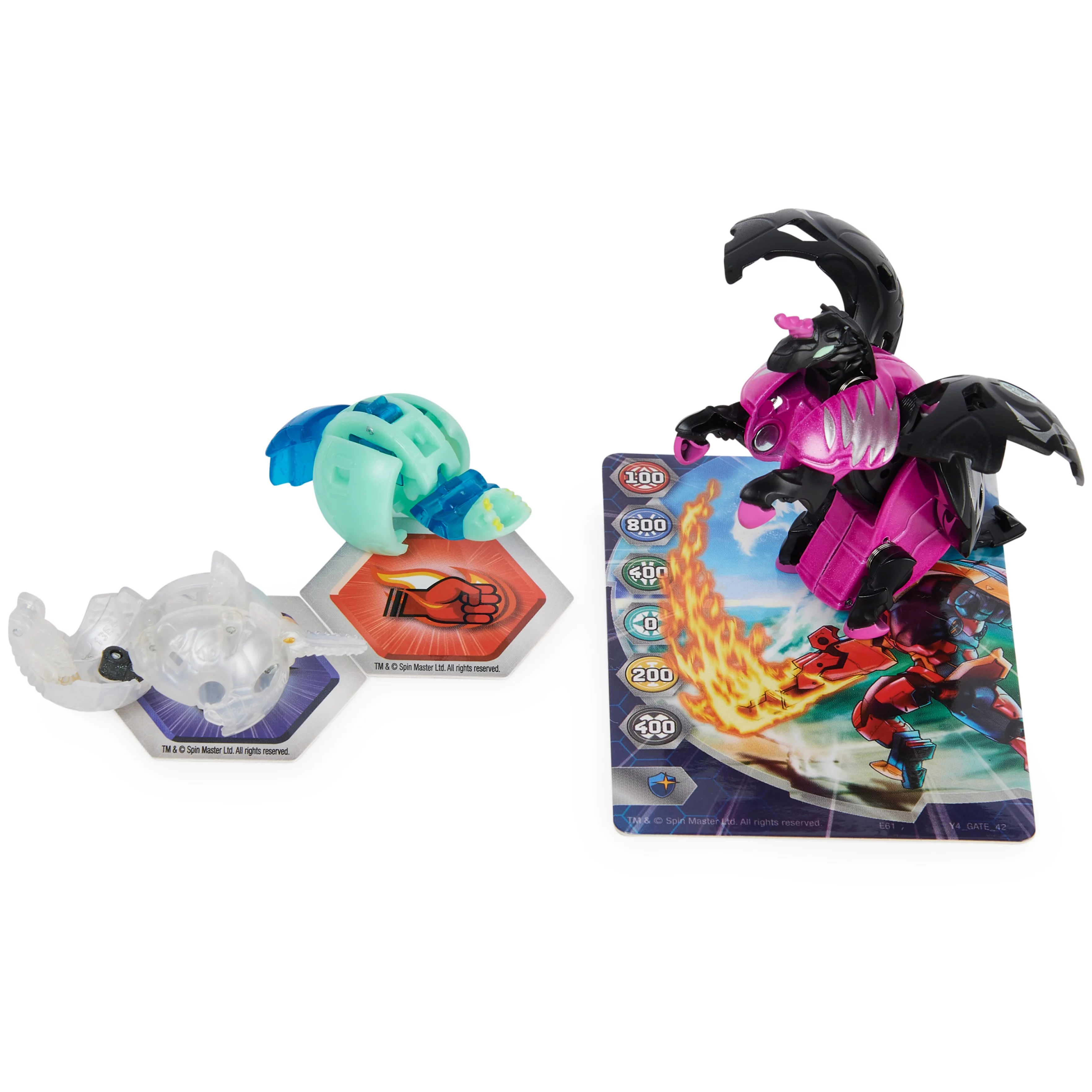 Bakugan Evolutions, Neo Pegatrix with Nano Blade and Siphon Platinum Power Up Pack