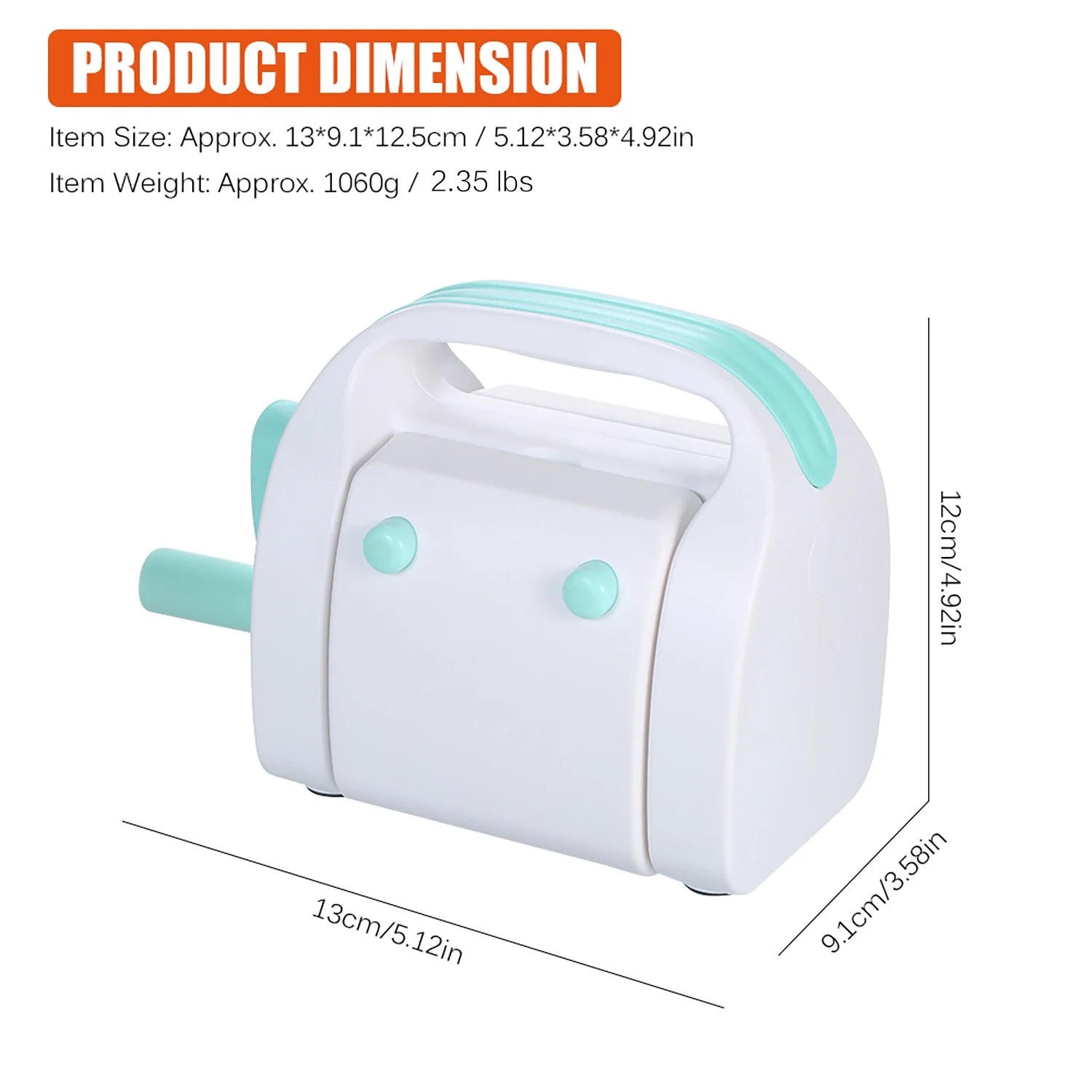 WRVCSS Portable Manual Mini Die Cutting & Embossing Machine for Arts & Crafts, Scrapbooking & Cardmaking,3