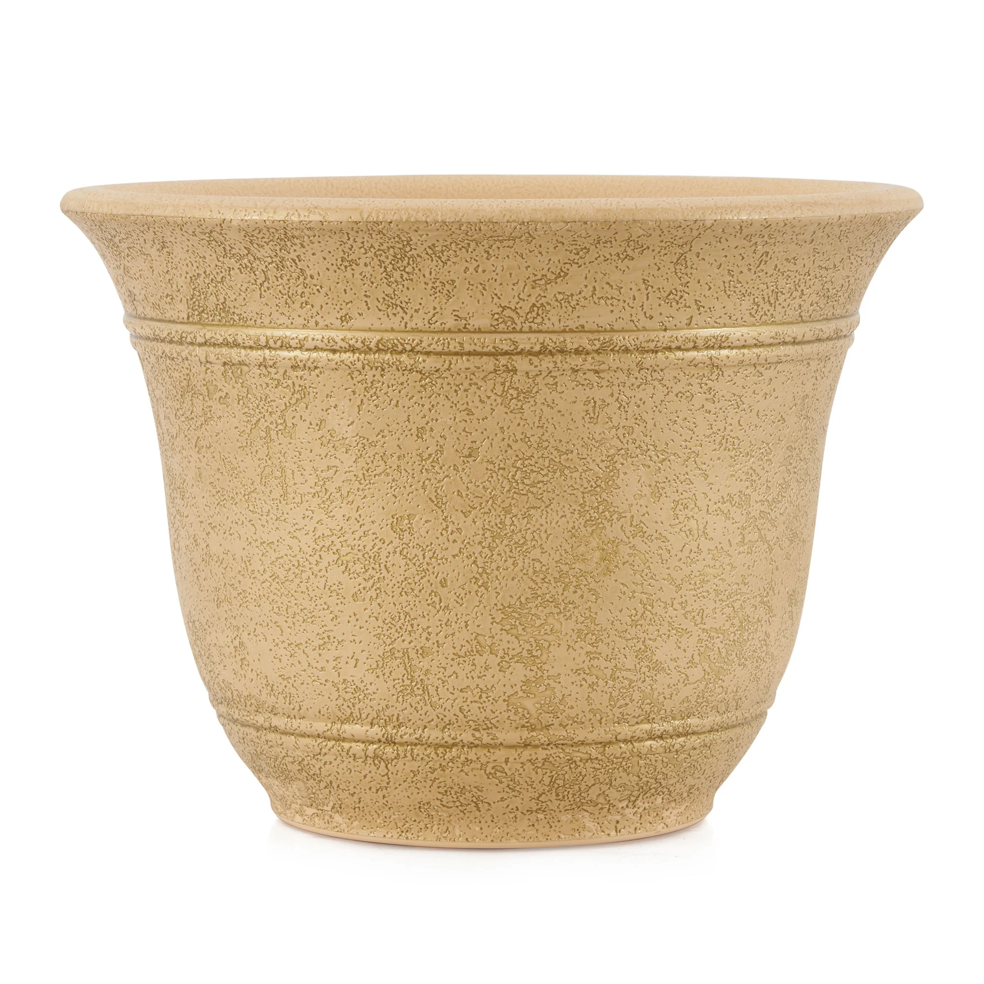 HC Companies Sierra 10 Inch Round Garden Planter Pot (2 Pack)