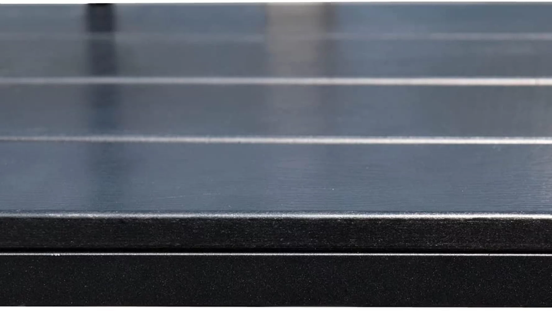 Prime Garden Folding Deck Table Adjustable Balcony Hanging Table, Black