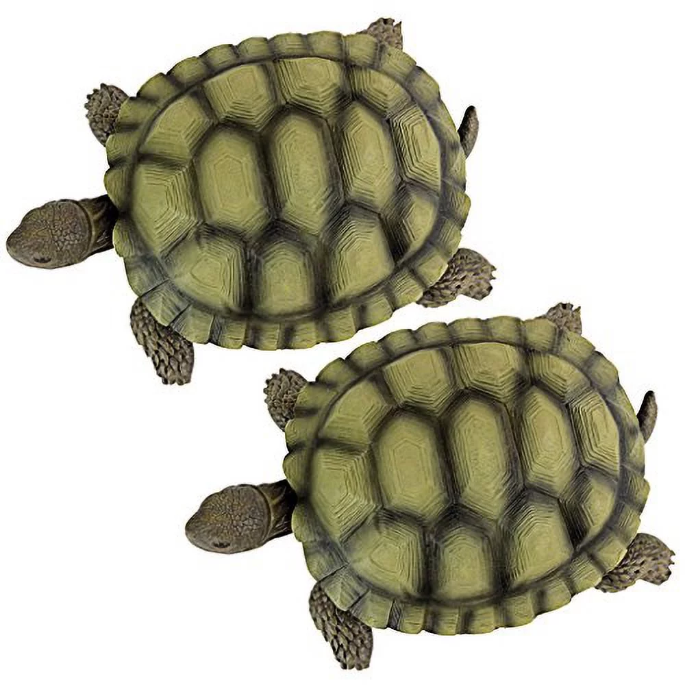 Design Toscano Gilbert, the Box Turtle Statues: Set of Two