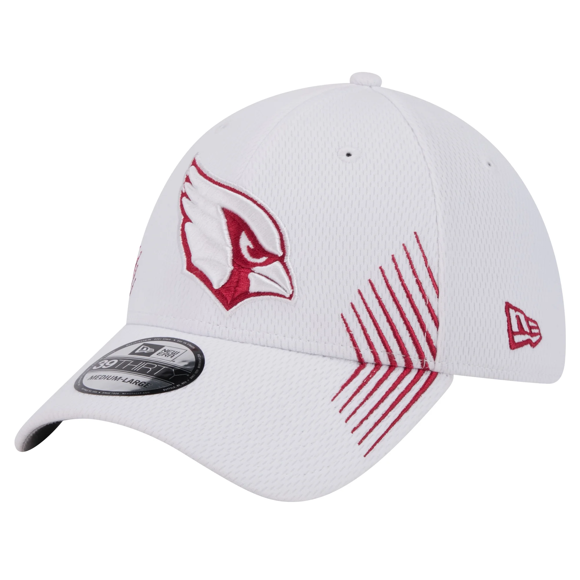 Men's New Era White Arizona Cardinals Active 39THIRTY Flex Hat